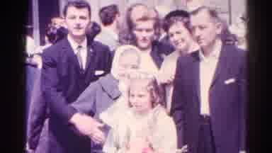 Danville Illinois (1966): Young Bride And Her Family Get Ready To Pose For Picture
