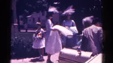 Danville Illinois (1966): Bridesmaids Getting Out Of A Car