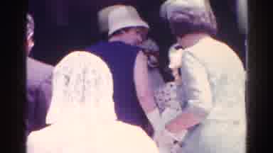 Danville Illinois (1966): Footage Showing Women Enter Church Before The Bride On