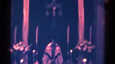 Danville Illinois (1966): Image Of A Religious Altar Where You Can See A Stained