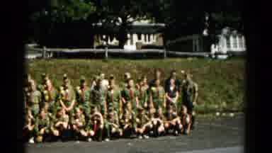 Hagerstown Maryland USA (1966): Scouts In Formation For A Historical Photo That