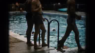 Hagerstown Maryland USA (1966): Kids Of Different Ages Swimming And Playing In The