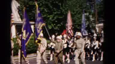 Hagerstown Maryland USA (1966): Army Personnel March The Streets Of The Usa