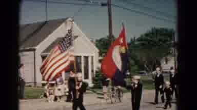 Hagerstown Maryland USA (1966): Uniformed Men And Boys Marching Along A
