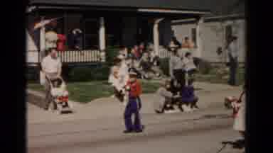 Hagerstown Maryland USA (1966): All The Children Dresses Up In Costumes Go Outside