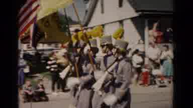 Hagerstown Maryland USA (1966): People Sitting And Standing On The Side As They