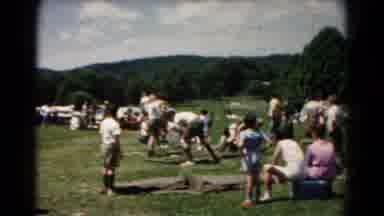 Hagerstown Maryland USA (1966): A Group Of People That Are Outside In The Grass