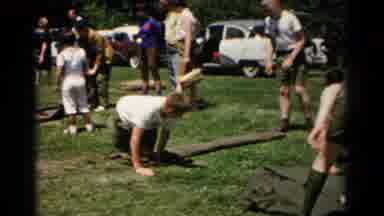 Hagerstown Maryland USA (1966): Army Cadets Are Outside Rolling And Packing Up