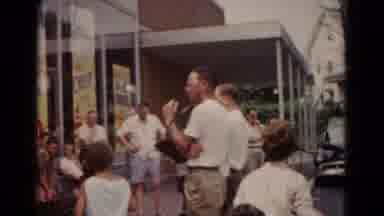 Hagerstown Maryland USA (1966): A Man Giving A Speech To A Group Of Boy Scouts In