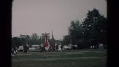 Hagerstown Maryland USA (1966): Group Of People Walking Together Towards A Common