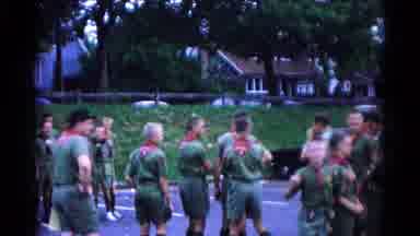 Hagerstown Maryland USA (1966): Boys In Scout Uniforms Standing Together In A