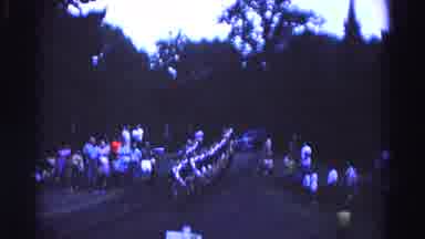 Hagerstown Maryland USA (1966): Young Boys Marching In Pairs In Green Uniforms