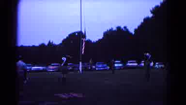 Hagerstown Maryland USA (1966): Patriotic Flag-Raising Event By Students On The