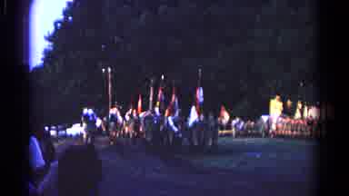 Hagerstown Maryland USA (1966): A Troop Of Boy Scouts Marches Past Crowd Of