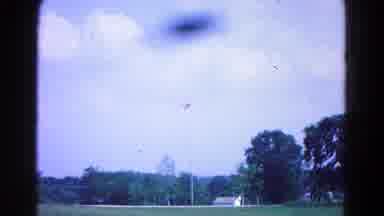 Hagerstown Maryland USA (1966): A Military Museum Watching The Flag Go Up In The