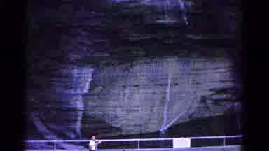 Hagerstown Maryland USA (1966): A Man Standing On A Bridge Near Mountains In The