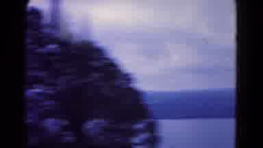 Hagerstown Maryland USA (1966): Very Distant Mountains Behind Body Of Water And
