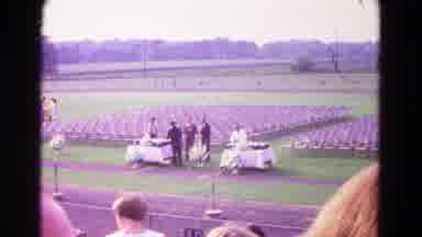 Hagerstown Maryland USA (1966): A Speech On A Podium In A Football Field
