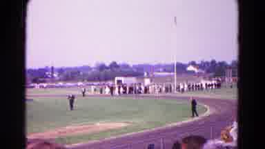 Hagerstown Maryland USA (1966): Large Group Of Graduates In A Line Makes Way Onto