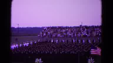Hagerstown Maryland USA (1966): Students Walk Up An Isle In Pairs For Their