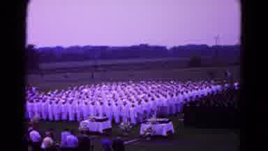 Hagerstown Maryland USA (1966): People On Stage Address The Graduating Class By