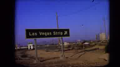 Las Vegas Nevada (1966): Passing By Street Signs On The Highway Near Las Vegas