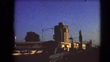 Las Vegas Nevada (1966): Tall Building Filmed By The Roadside Looks Like A High