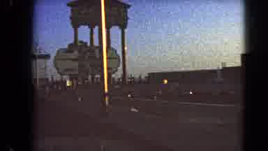 Las Vegas Nevada (1966): Caesars Palace Sign On The Side Of A Road With Parking