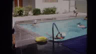 Las Vegas Nevada (1966): People Swimming In Pool