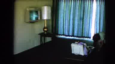 Las Vegas Nevada (1966): Person Sitting Face Down Which Don't Watch Switched On Tv
