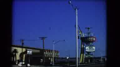 Las Vegas Nevada (1966): A Skyline View Of A Fun Fair Filmed From The Side Of The
