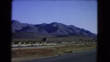 Las Vegas Nevada (1966): Scenic View Of Mountains In The Distance Filmed From A