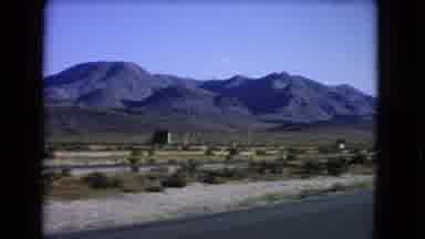 Las Vegas Nevada (1966): Beautiful Majestic Mountain Ranges As Seen While Driving