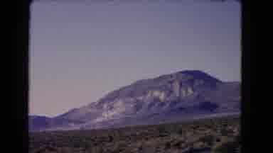 Las Vegas Nevada (1966): Two Different Shot From A Vehicle Of Mountain Ranges In