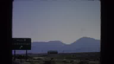 Las Vegas Nevada (1966): Highway Sign For Jean Goodsprings With Backdrop Of Desert