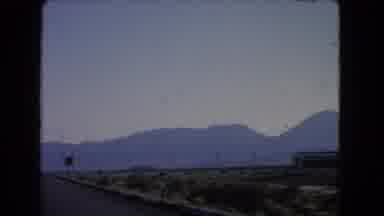 Las Vegas Nevada (1966): Traveling On I-95 And Enjoying The View Of Mountains And