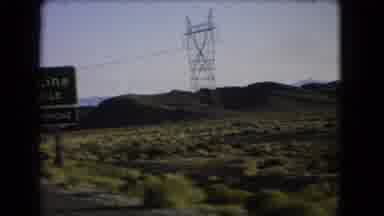 Las Vegas Nevada (1966): Crossing The State Line While Traveling Along The Highway