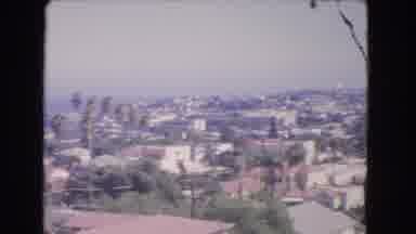 Los Angeles California (1966): View Of The City Or Residence From The Heights With