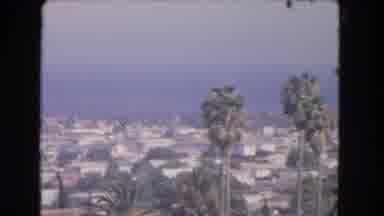Los Angeles California (1966): A Landscape Panorama View Of An Urban Area With