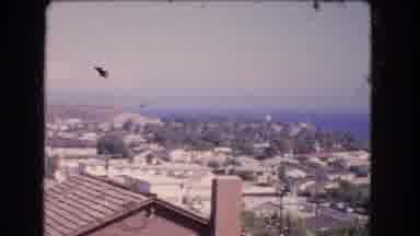 Los Angeles California (1966): Overview Of Nice Neighborhood Near Water Two Men