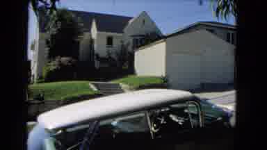 Los Angeles California (1966): Wind Is Blowing Through Trees Outside A Home And A