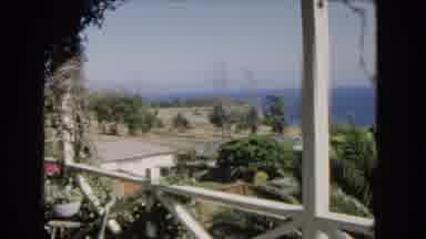 Los Angeles California (1966): Beautiful Sunny View From Outside A Villa Showing