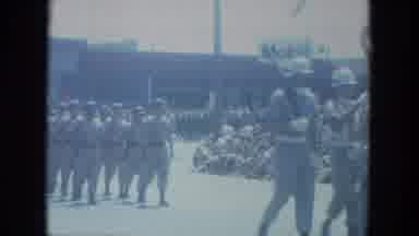 Milwaukee Wisconsin (1966): Crowds Of People Watching Soldiers March In Unison