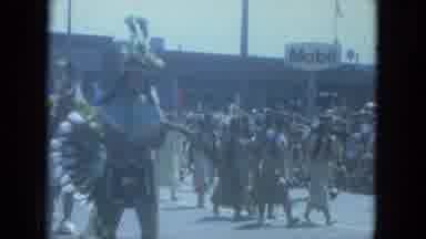 Milwaukee Wisconsin (1966): Large Crowd Observes Western Themed Parade Moving Down
