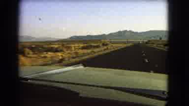 Nevada USA (1966): Car Driving On The High Road Mountains In The Background Image