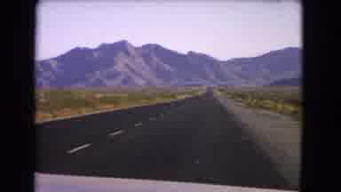 Nevada USA (1966): View Of Mountains While Riding On The Interstate On A Sunny Day