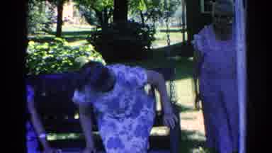 Silver Lake California (1966): Three Ladies Sitting In A Banquet Chair Next To