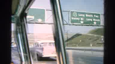 Silver Lake California (1966): Looking Out The Window Of A Car Going Down The