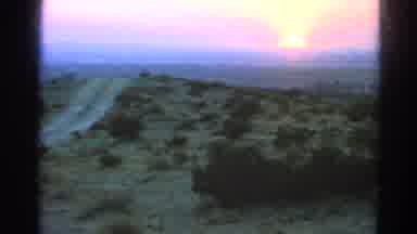Silver Lake California (1966): Amazing Sunset Setting In The Desert With Amazing