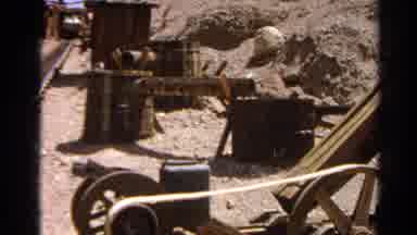 Silver Lake California (1966): Large Equipment Near A Dirt Road In A Rocky